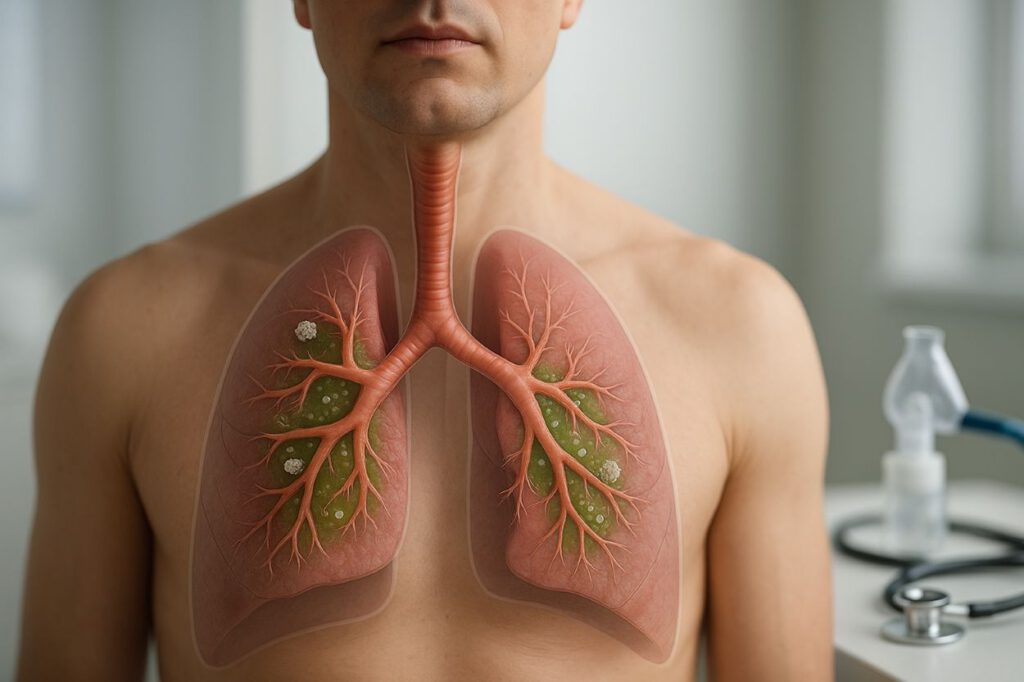 Grüner Schleim beim Husten: Was sind die Gründe?