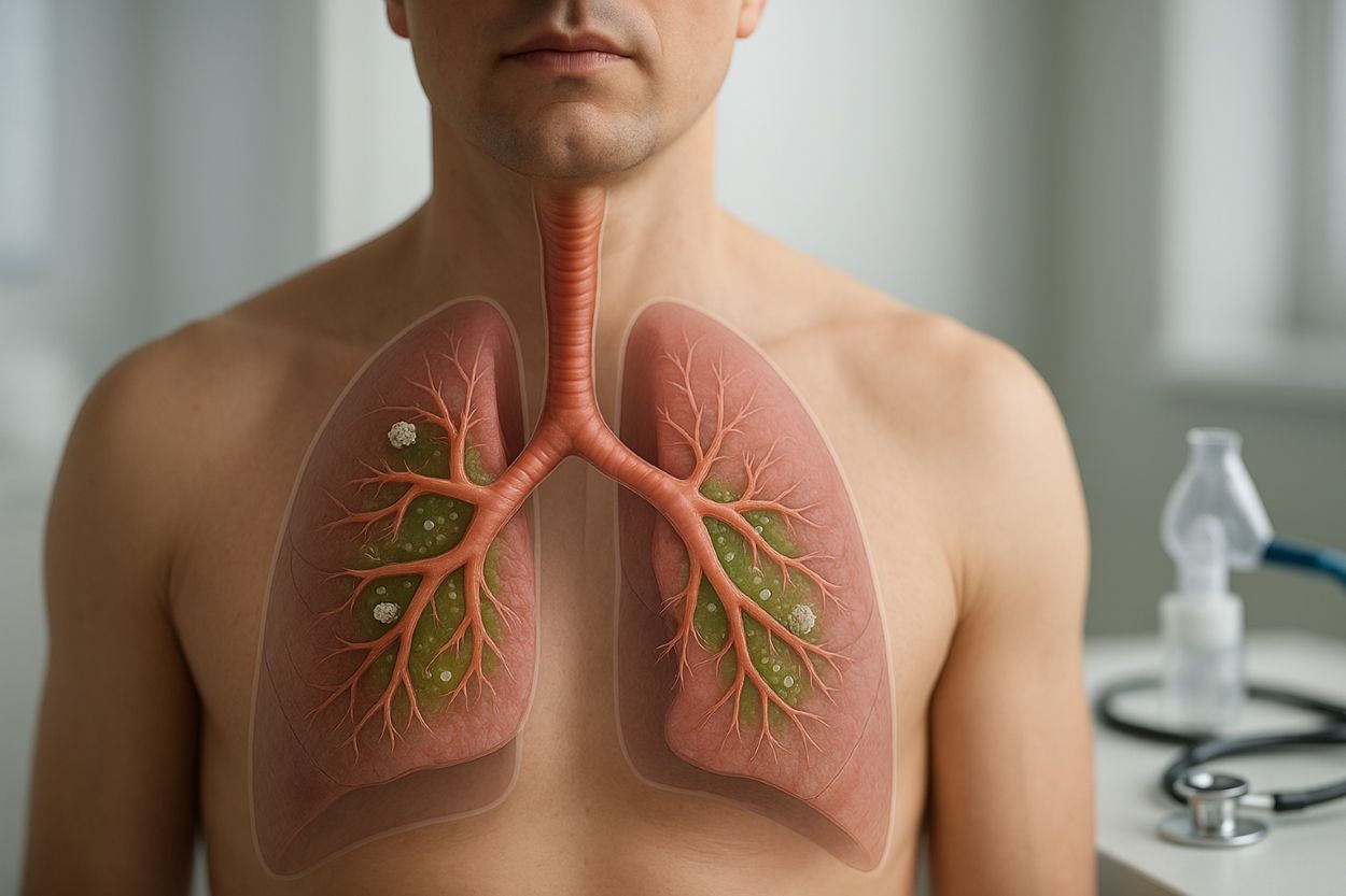 Grüner Schleim beim Husten - was man wissen muss